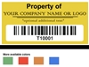 Custom Asset Label Serialized