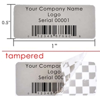 Customized Print Grey Security Label, Customized Print Grey Security Sticker, Customized Print Grey Security Seal,