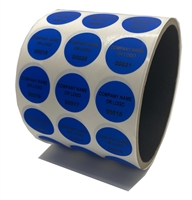 Blue Round Non Residue Security Label, Blue Round Non Residue Security Sticker, Blue Round Non Residue Security Seal,