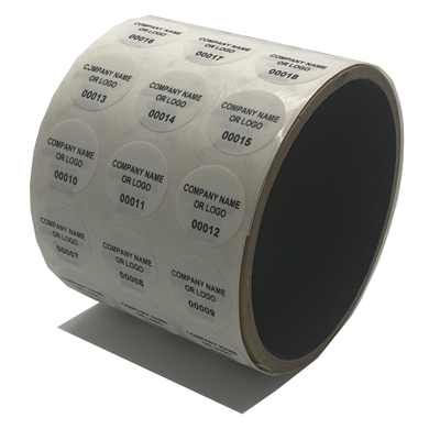 White Round Non Residue Tamper Evident Label, White Round Non Residue Tamper Evident Sticker, White Round Non Residue Tamper Evident Seal,