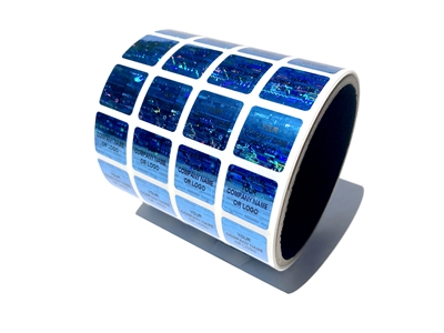 Cheap  holographic Tamper Evident, Blue Cheap  holographic, Blue Custom Cheap  holographic