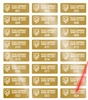 5,000 Gold TamperVoidPro Tamper Evident Security Labels Seal Sticker, Rectangle 1" x 0.375" (25mm x 9mm). Demetalized Laser Customization. >Click on item details to customize it.
