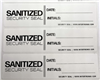 1,000 Medium Size White Area Seal Security Labels For Doors