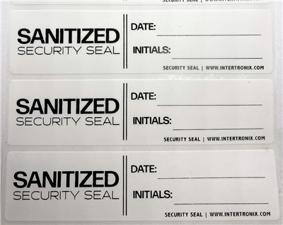 500 Medium Size White Area Seal Security Labels For Doors