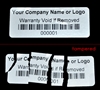 Custom Print Destructible Security Label Sticker, Custom Print Destructible Security Sticker Seal, Custom Print Destructible Security Seal Label