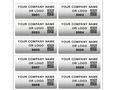 Asset ID Security Labels, Asset ID Security Tags, Asset ID Security Stickers