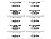 White Asset Tags, White Asset Labels, White Asset Stickers