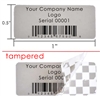 Custom Print Grey void Label, Custom Print Grey void Sticker, Custom Print Grey void Seal,