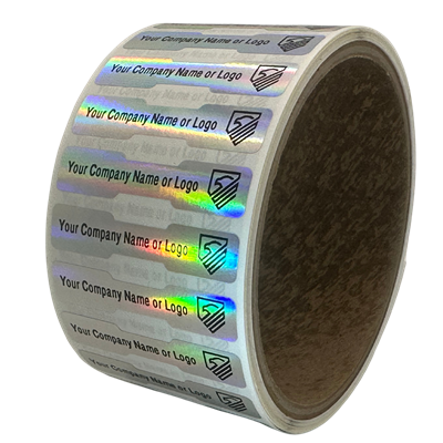 Custom printed Rainbow Holographic Non Residue security labels, Custom printed Rainbow Holographic Non Residue Stickers, Custom printed Rainbow Holographic Non Residue Seals,