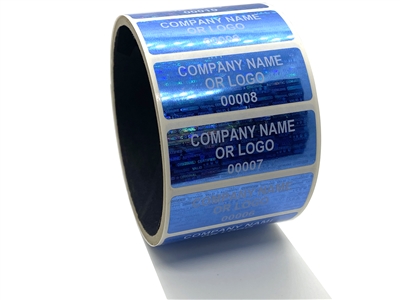 Blue Authentication Wantay Holographic, Blue Authentication Seal, Blue Holographic for Authentication,