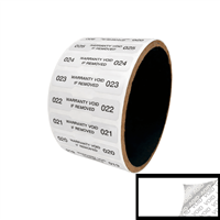 250 White TamperColor Seals, 1.75