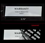 UL electrical Warranty Sticker, UL electrical Warranty Label, UL electrical Warranty Tag, UL electrical Warranty Seal