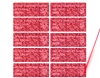 2,000 Tamper Evident Hologram Bright Red Security Label Seal Sticker, Rectangle 1.5" x 0.6" (38mm x 15mm). Demetalized Laser Customization. >Click on item details to customize it.