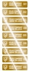 1,000 Gold TamperVoidPro Tamper Evident Security Labels Seal Sticker, Rectangle 2" x 0.5" (51mm x 13mm). Demetalized Laser Customization. >Click on item details to customize it. 