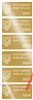 10,000 Gold TamperVoidPro Tamper Evident Security Labels Seal Sticker, Rectangle 2" x 1" (51mm x 25mm). Demetalized Laser Customization. >Click on item details to customize it.