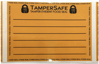 5,000 Neon Tamper Evident Writable Food Seals Security Labels Size 2.37" x 1.75" (60mm x 44mm)